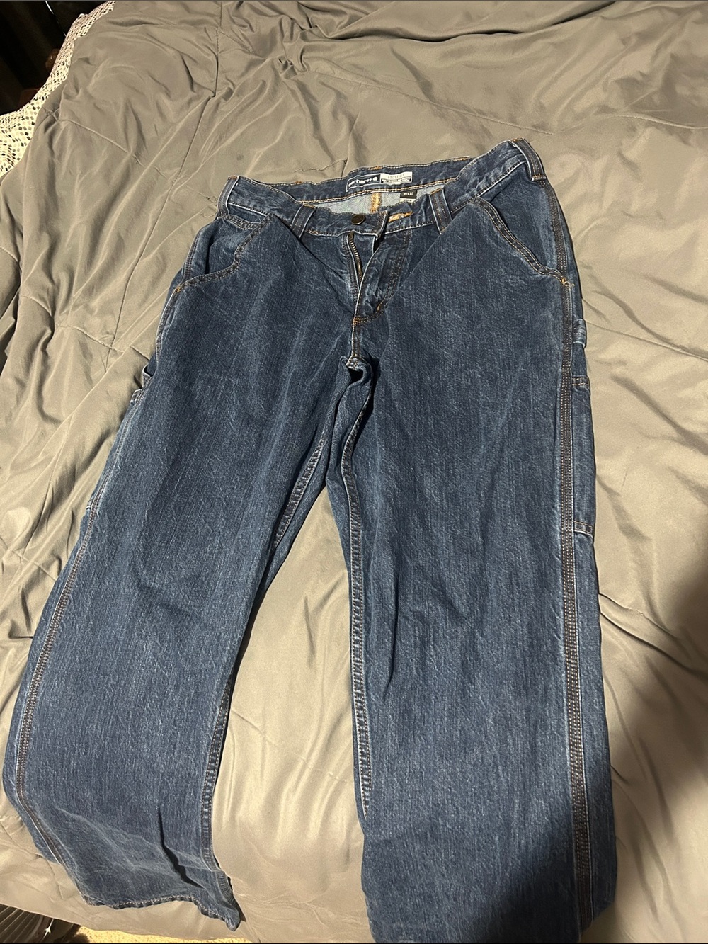 Carhartt Loose Fit Dark Blue Jeans